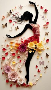 Beautiful handmade paper flower bouquet in pastel colors