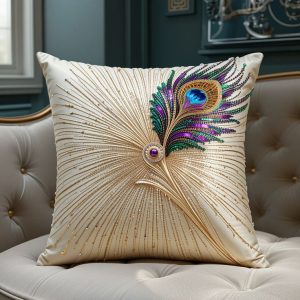 “Custom name printed pillow cover for home decor”